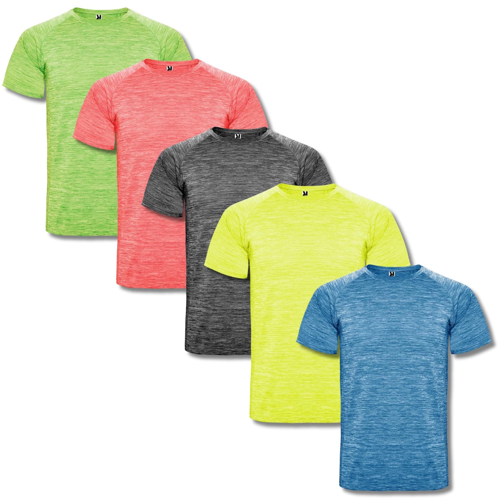 ROLY Pack 5 Camisetas Técnicas